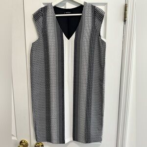 Blue patterned dress